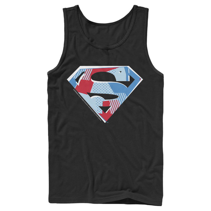 Men's Superman Logo Geometric Tank Top