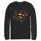 Men's Superman Logo Lightning Long Sleeve Shirt