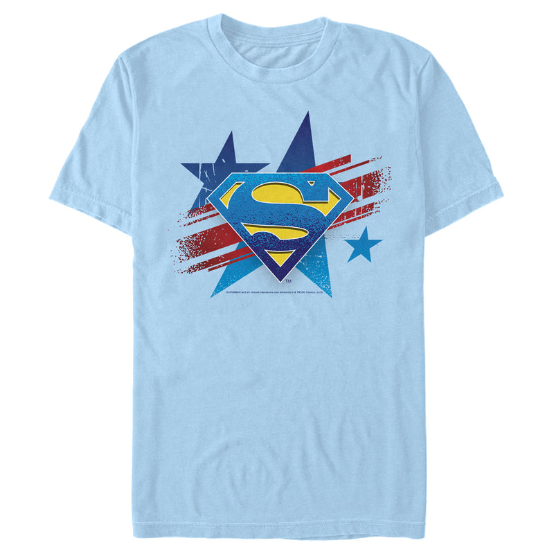 Men's Superman Logo Patriotic T-Shirt