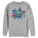 Men's Superman Logo Patriotic Sweatshirt