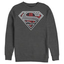 Men's Superman Logo Grunge Sweatshirt