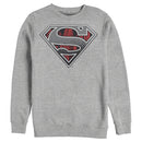 Men's Superman Logo Grunge Sweatshirt