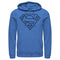 Men's Superman Logo Sleek Pull Over Hoodie