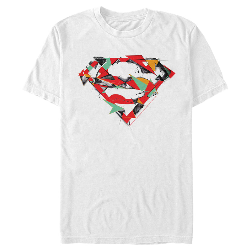 Men's Superman Logo Puzzle T-Shirt