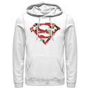 Men's Superman Logo Puzzle Pull Over Hoodie