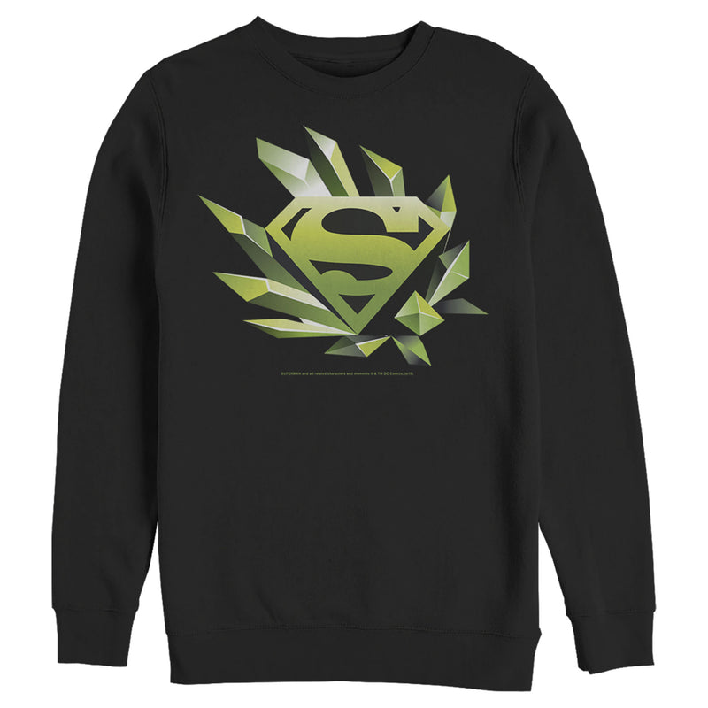 Men's Superman Logo Geometric Shape Sweatshirt