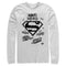 Men's Superman Hero Qualities & Icons Long Sleeve Shirt