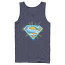 Men's Superman Glowing Shield Logo Tank Top