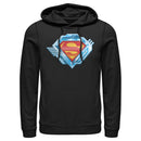 Men's Superman Logo Chrome Machine Pull Over Hoodie