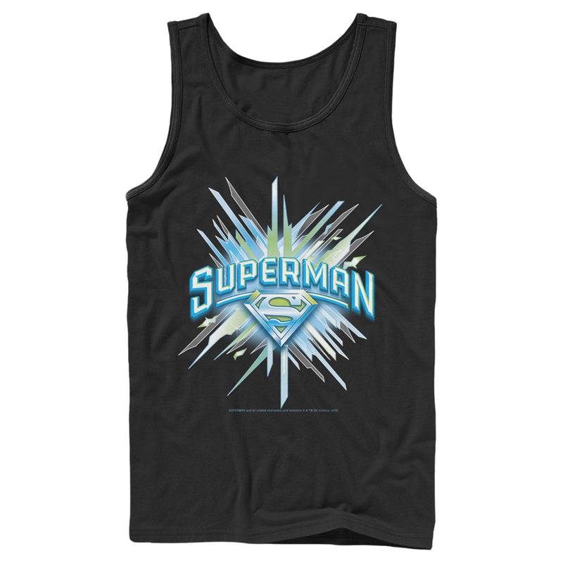 Men's Superman Logo Icicles Tank Top