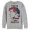 Men's Superman Truth & Justice Profile Sweatshirt