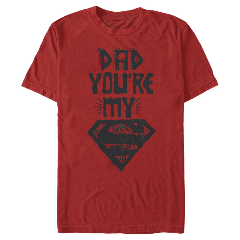 Men's Superman Father's Day Dad My Hero T-Shirt