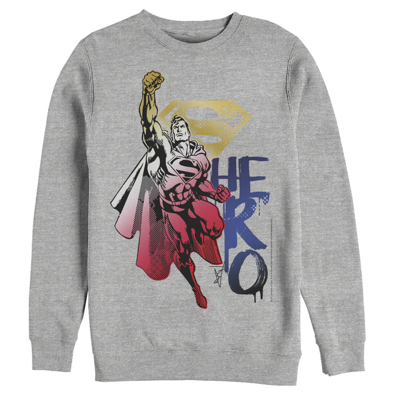 Men's Superman Color Fade Hero Sweatshirt