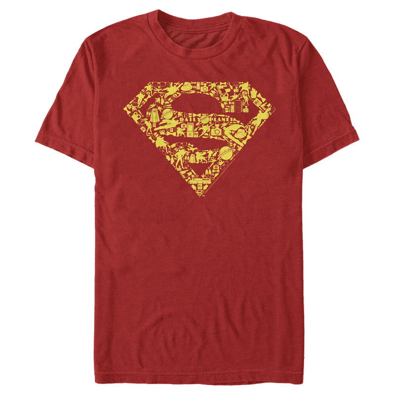 Men's Superman Logo Icon Collage T-Shirt