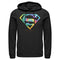 Men's Superman Tie-Dye Shield Logo Pull Over Hoodie