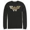 Men's Wonder Woman 1984 Metallic Logo Long Sleeve Shirt