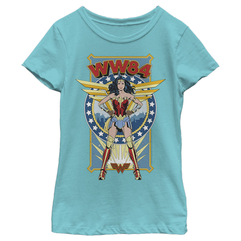 Girl's Wonder Woman 1984 WW84 Comic Poster T-Shirt