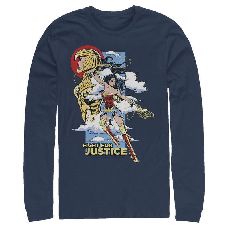 Men's Wonder Woman 1984 Fight for Justice Long Sleeve Shirt