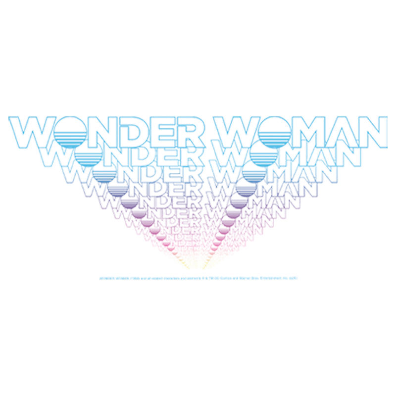 Girl's Wonder Woman 1984 Logo Retro Effect T-Shirt