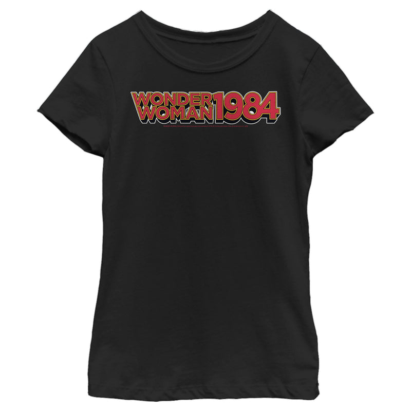 Girl's Wonder Woman 1984 Retro WW Logo T-Shirt
