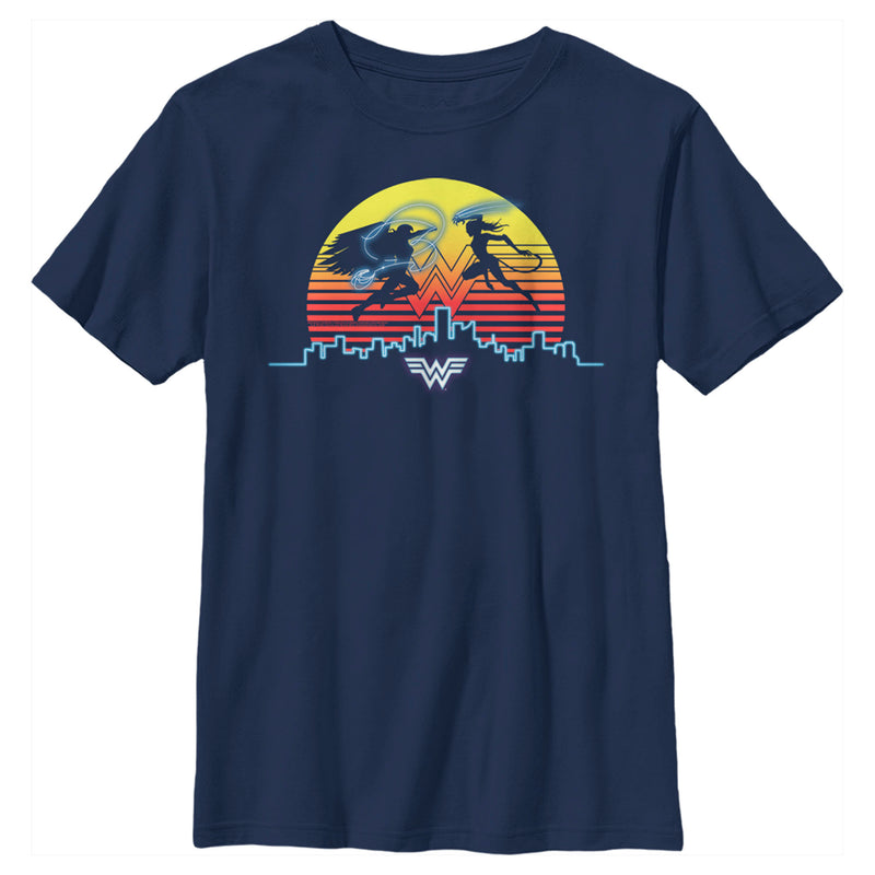Men's Wonder Woman 1984 Skyline Battle T-Shirt