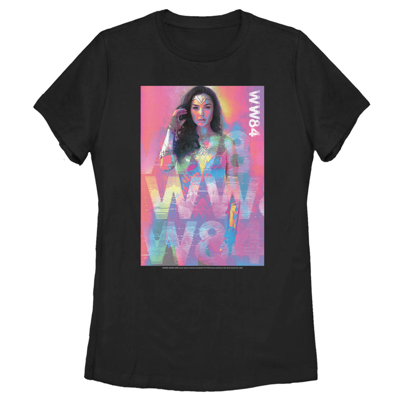 Women's Wonder Woman 1984 Pastel Glitch T-Shirt