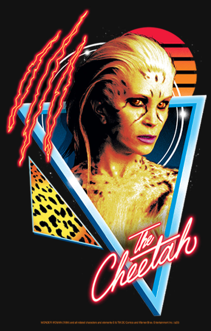 Girl's Wonder Woman 1984 Cheetah Retro Triangle T-Shirt