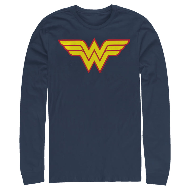 Men's Justice League Two Color Logo Long Sleeve Shirt