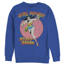 Men's Justice League Running Girl Power Text Poster Sweatshirt