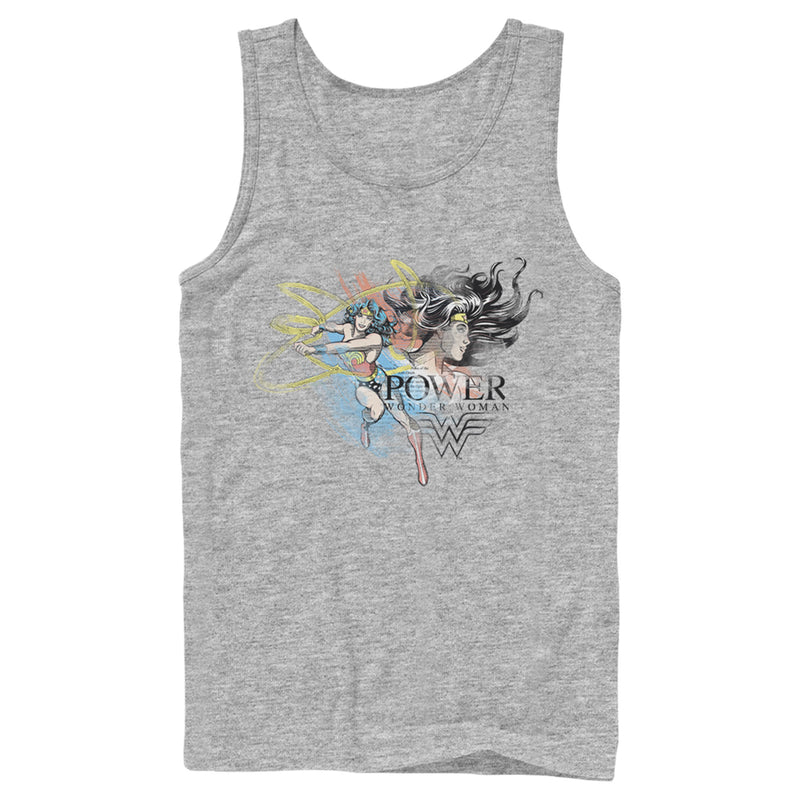 Men's Justice League Power Sketched Portrait Tank Top