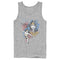 Men's Justice League Vintage Watercolor Sketch Portrait Tank Top