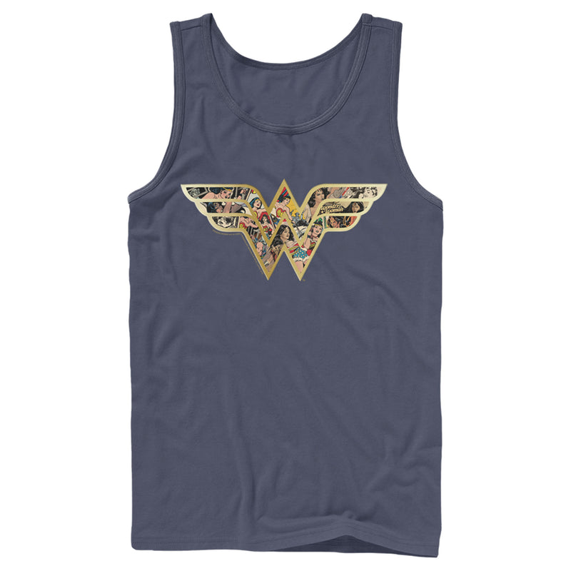 Men's Justice League Symbol Build Up Fill Tank Top