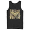 Men's Justice League Logo Newspaper Portraits Tank Top