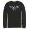 Men's Justice League Blue Tie Dye Logo Long Sleeve Shirt