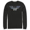 Men's Justice League Patchwork Logo Long Sleeve Shirt