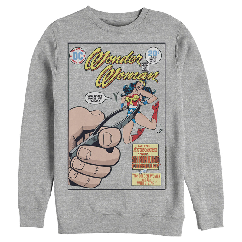 Men's Justice League Shrinking Woman Comic Book Cover Sweatshirt