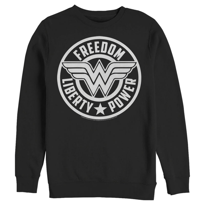 Men's Justice League Freedom Liberty Power Logo Sweatshirt