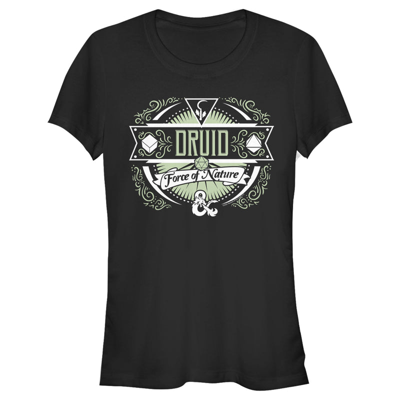 Junior's Dungeons & Dragons Druid Force of Nature Badge T-Shirt