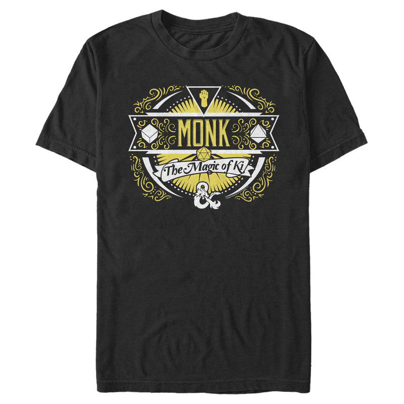 Men's Dungeons & Dragons Monk Magic of Ki Badge T-Shirt