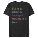 Men's Magic: The Gathering Land Card Names T-Shirt