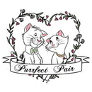 Boy's Aristocats Thomas and Duchess Purrfect Pair Heart T-Shirt
