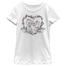 Girl's Aristocats Thomas and Duchess Purrfect Pair Heart T-Shirt