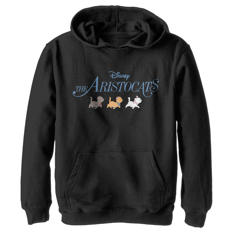 Boy's Aristocats Kitten Strut Movie Logo Pull Over Hoodie