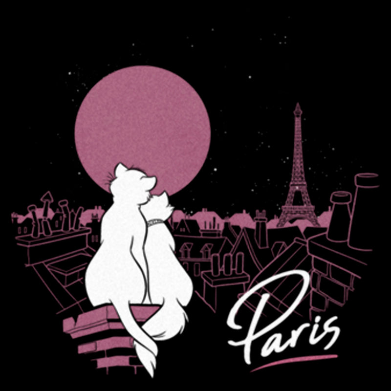 Junior's Aristocats Duchess and Thomas Love in Paris T-Shirt