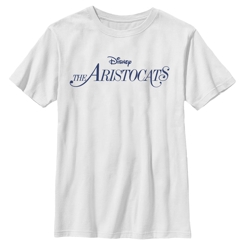 Boy's Aristocats Classic Blue Logo T-Shirt