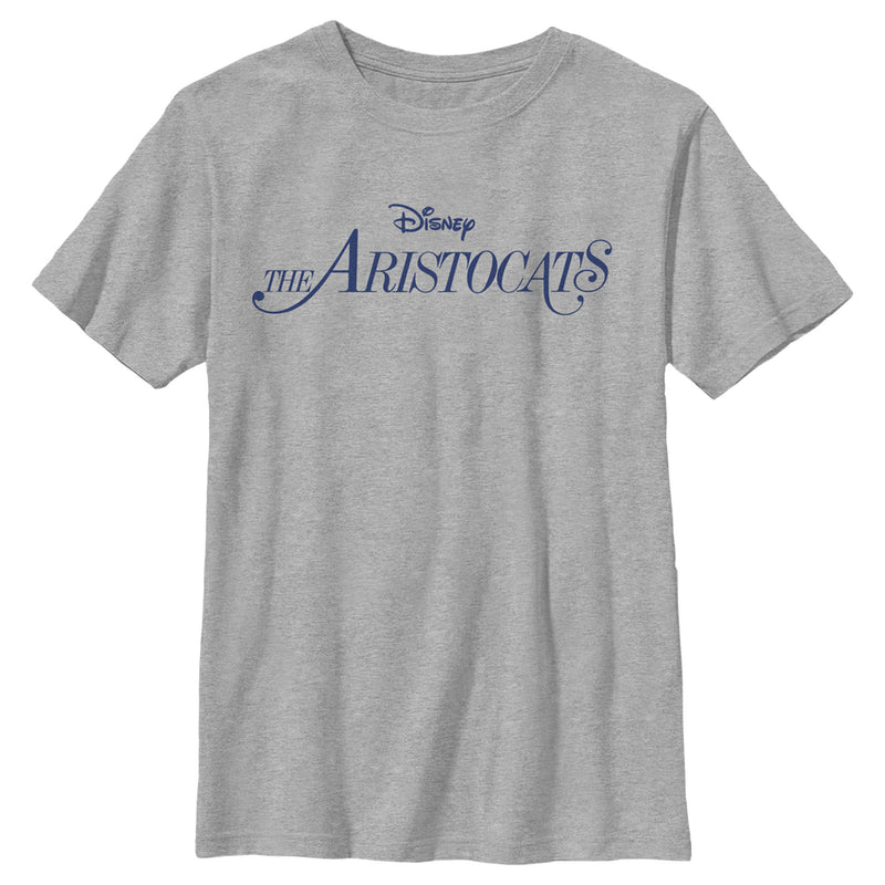 Boy's Aristocats Classic Blue Logo T-Shirt