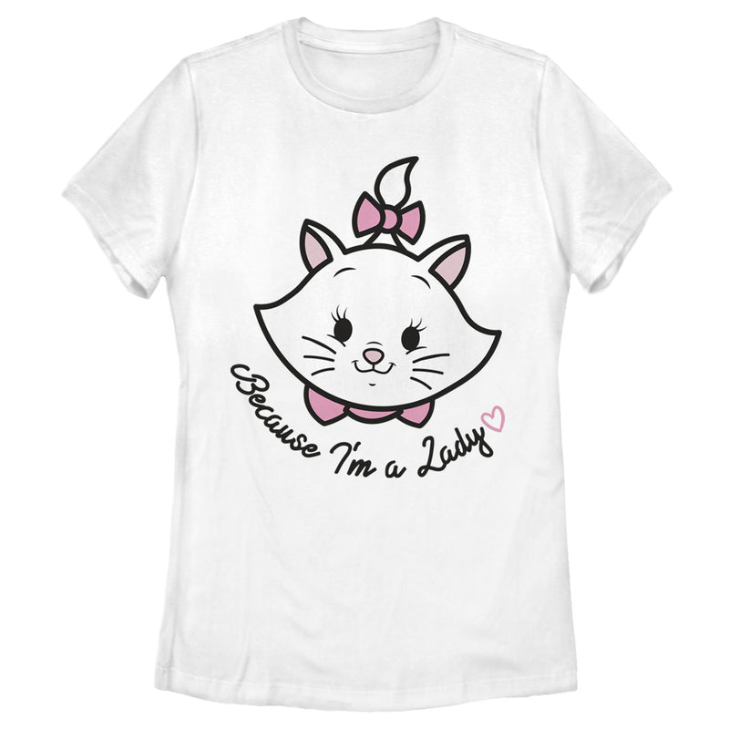 Women's Aristocats Marie Portrait I'm a Lady T-Shirt