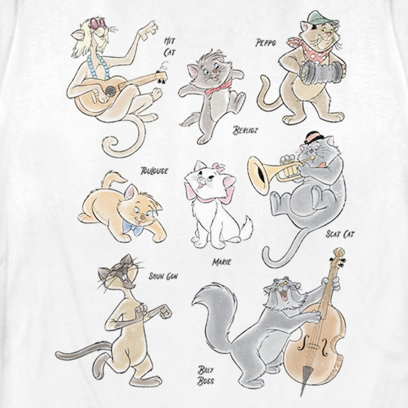 Women's Aristocats The Whole Cat Crew T-Shirt