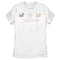 Women's Aristocats Kitten Walk Movie Pink Logo T-Shirt