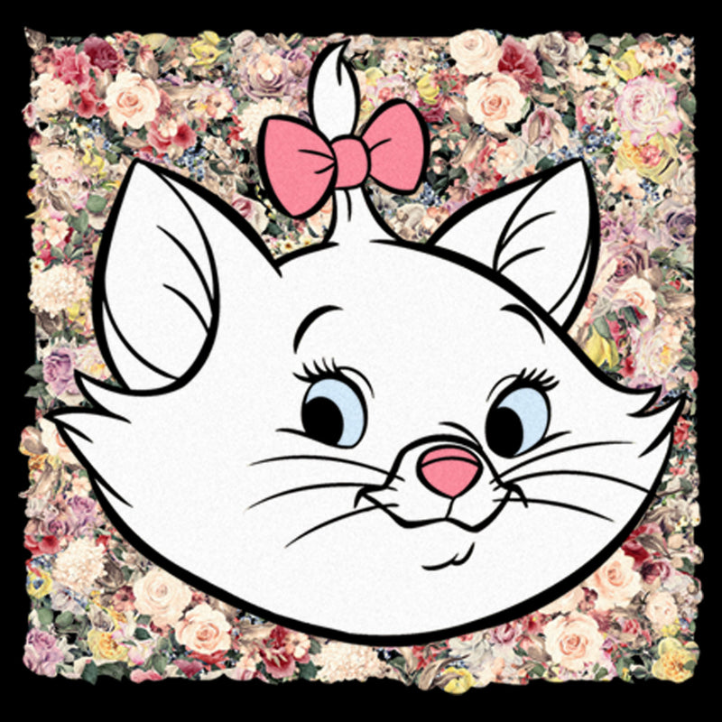 Men's Aristocats Marie In A Bed Of Flowers Cuteness Stare T-Shirt